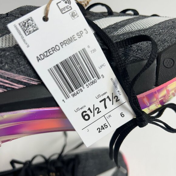 NEW Adidas Adizero Prime SP 3 Strung Track Shoes WITH SPIKES IG4330 Size 6.5 - Picture 8 of 9